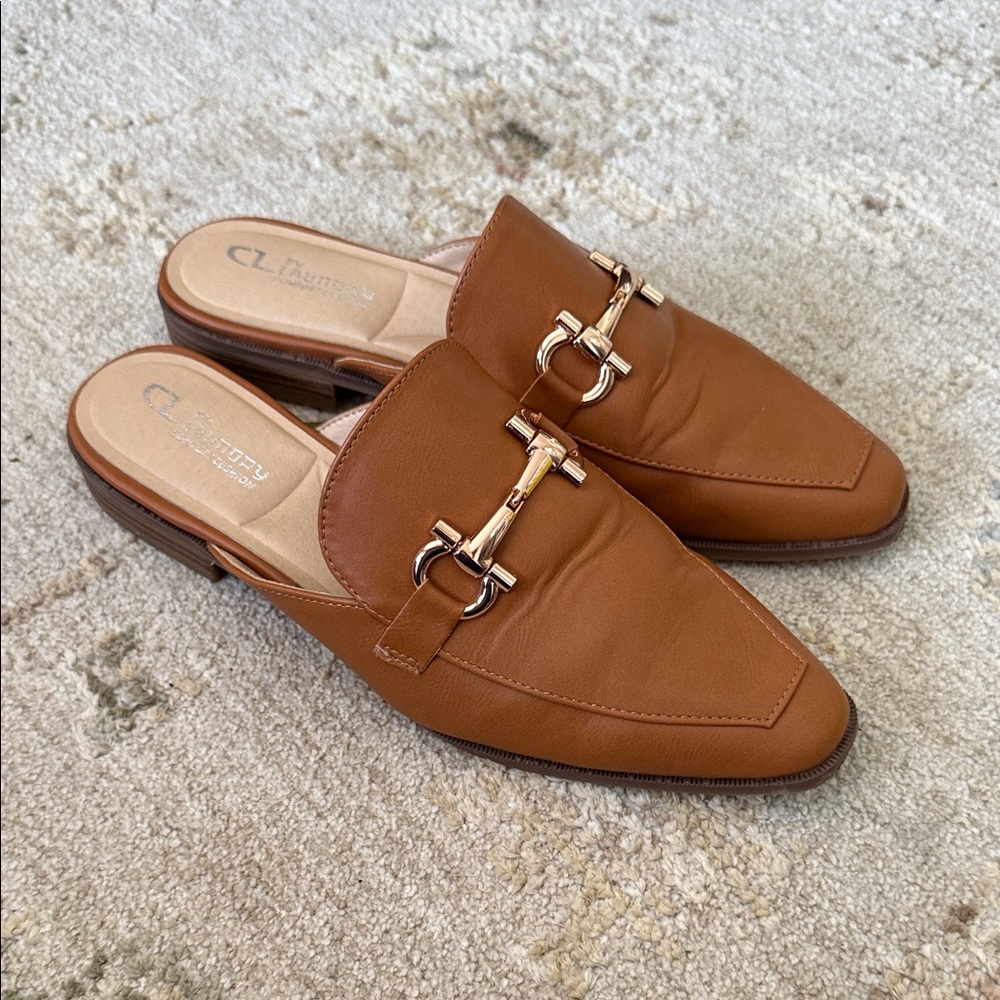 Brown Leather Women's Loafers